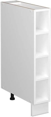 Scaffale da cucina Fame-Line, Bianco, 15 cm senza piano di lavoro, per la combinazione con altri moduli della serie Fame-Line