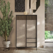 Mobile 106x40x177 cm lava e argilla