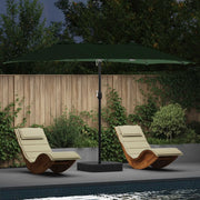 Ombrello da giardino-Ombrellone da spiaggia Verde 385 x 209 x 244 cm Poliestere