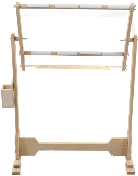 Fissaggio per Tappeti - Quadro di Ricamo in Legno - Strumento per la Tappetiera - Quadro per la Crocera - Regolabile in Altezza e Angolo - Facile da Assemblare - Quadro per la Ricamatura