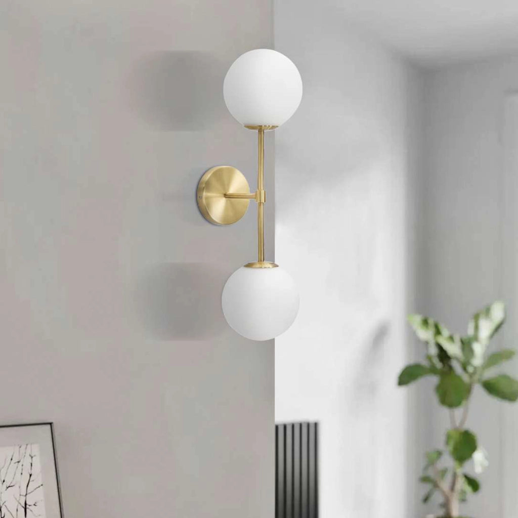 Taroud, Lampada da Parete Necessarie 2 Lampadine, oro