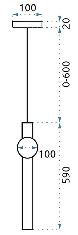 Lampada Da Soffitto Pensile Lungo Led Bianco Oro App475-cp