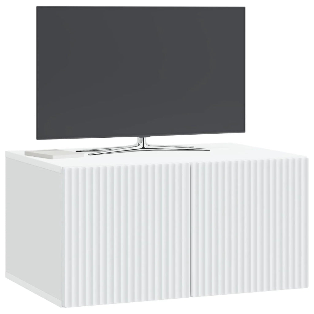 Mobile Porta TV da Muro Bianco 59,5 x 41 x 30 cm 898505