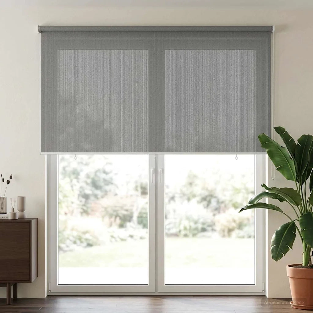 Tenda a Rullo Esterno Blocco UV 90% Grigio Chiaro 240 x 230 cm 42036138