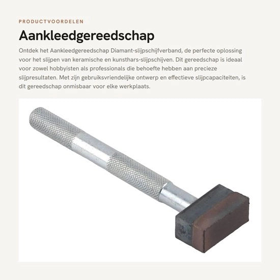 Cinturino per disco abrasivo - Adatto per dischi abrasivi ceramici/laccati - Disco abrasivo con pietra abrasiva di diamante - Materiale duraturo - Facile da utilizzare - Autorizzato per alta temperatura/pressione - Disco abrasivo