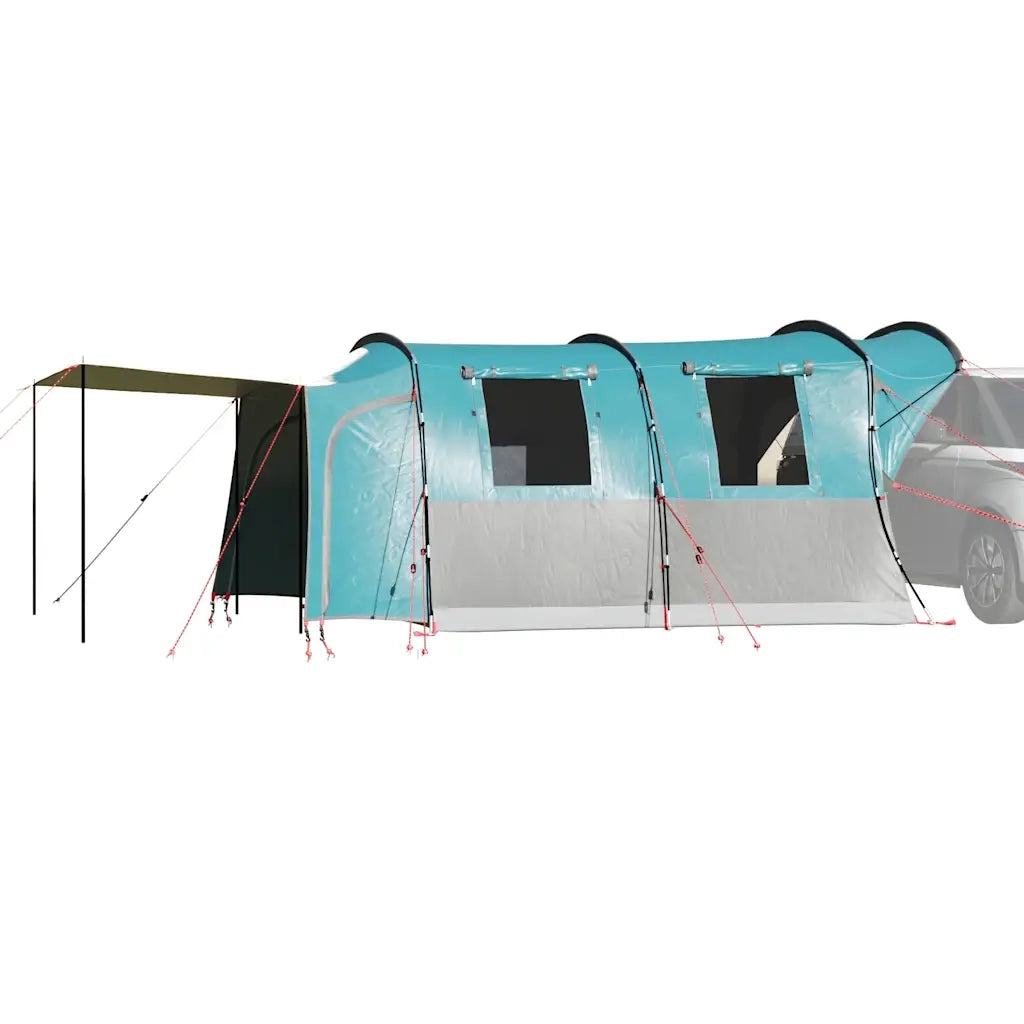 Tenda da Campeggio da Auto per 4 Persone-Tenda per Famiglie Blu Impermeabile 837406