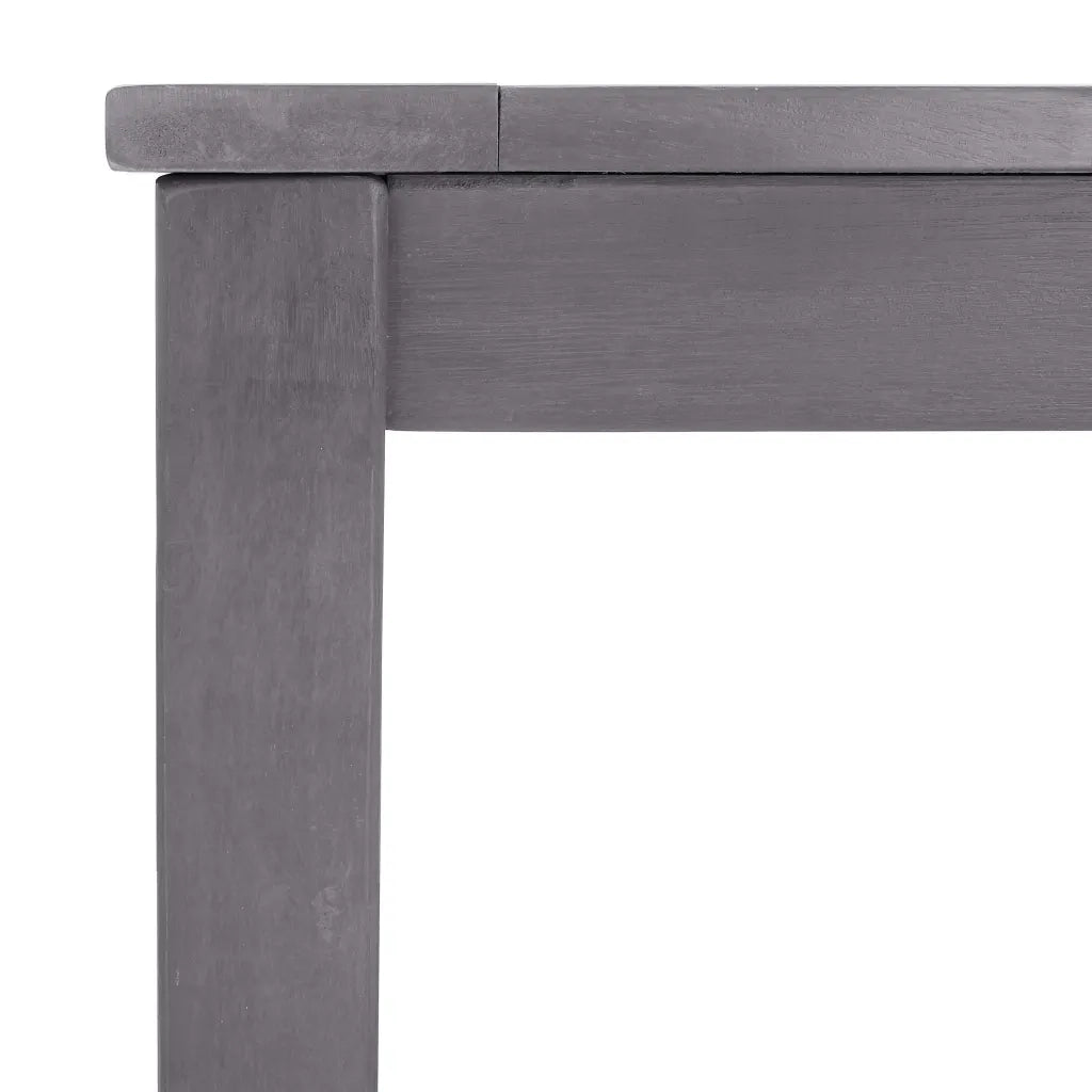 Tavolo da Giardino Grigio Slavato 140x80x74 cm in Legno Acacia 311849