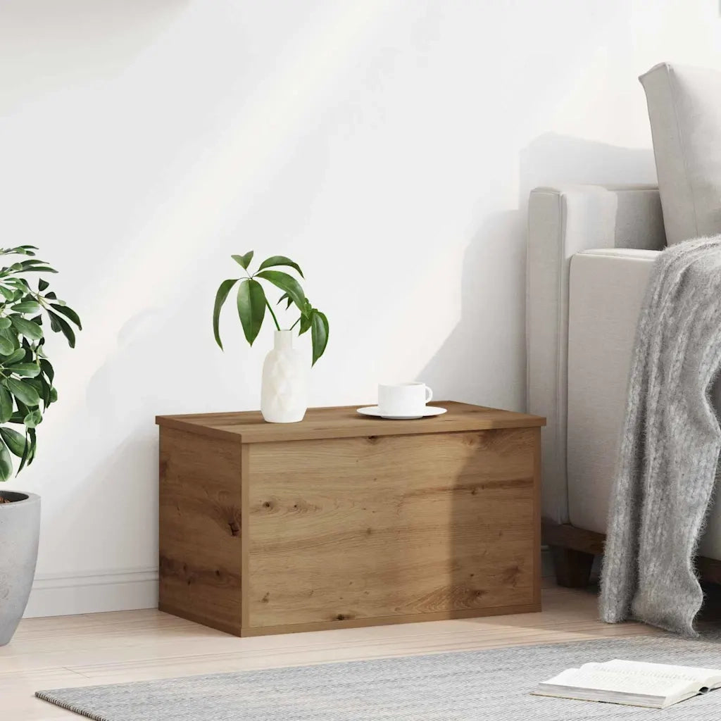 Scatola di Stoccaggio Rovere artigianale 60 x 35 x 35 cm 868703