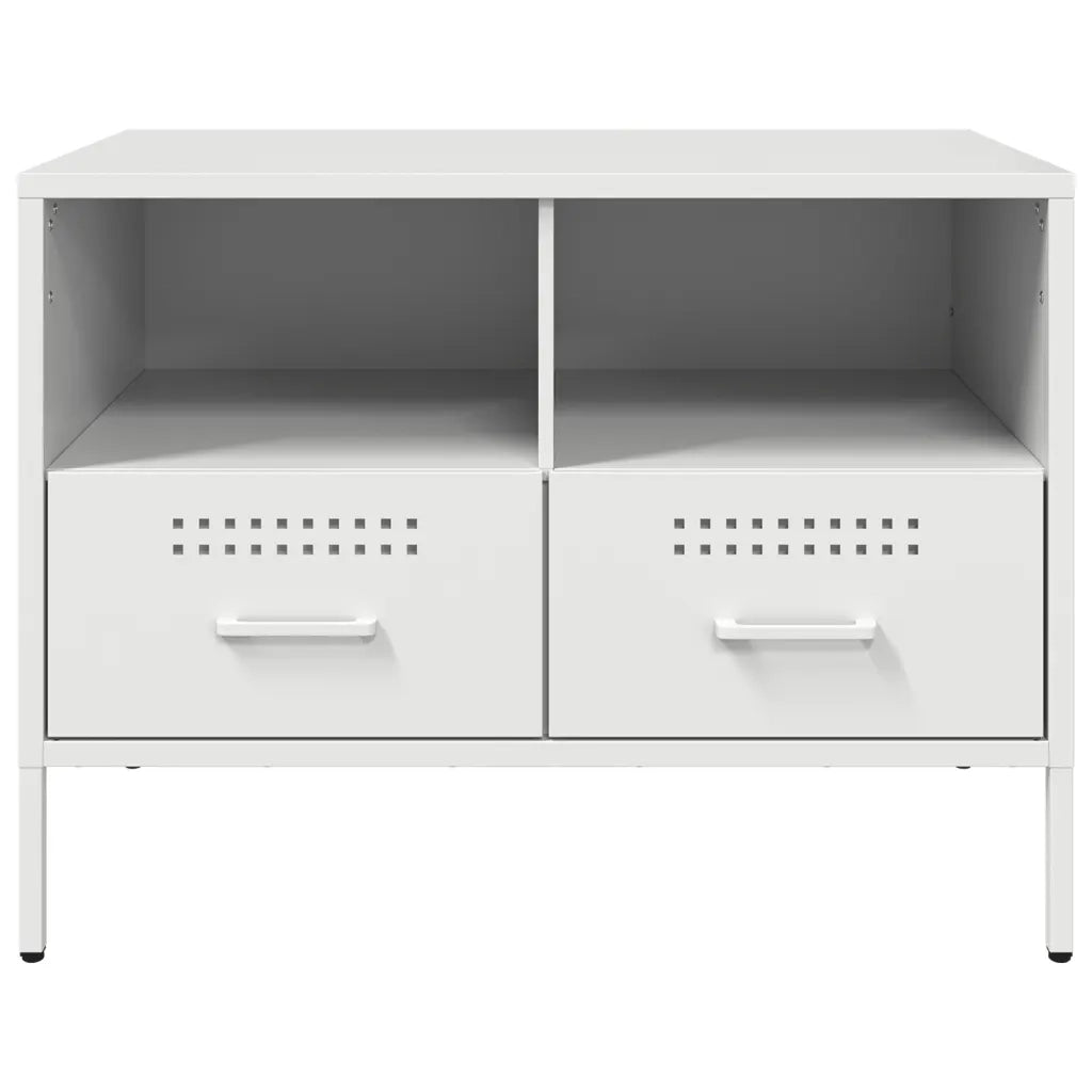 Mobili TV 2pz Bianchi 68x39x50,5 cm in Acciaio