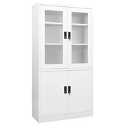 Armadio per Ufficio Bianco 90x40x180 cm in Acciaio cod mxl 39955