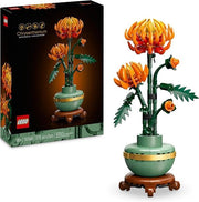 LEGO 10368 Icons Crisantemo, Fiore Finto da Costruire, Decorazione Floreale Artificiale per Casa, Hobby Creativo per Adu