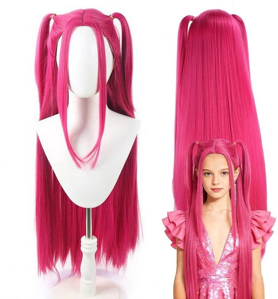 Costumi Anime - Pruika - Fibre Kunststoffe Resistenti al Calore - Abito da Festa - Interno Adattabile - Colore Rosso