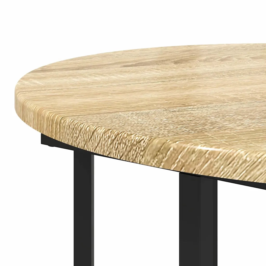 Set tavolini con lo scaffale 2 pcs Marrone 869715