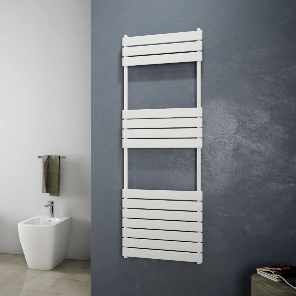 RADIATORE TERMOARREDO DI DESIGN BIANCO MODELLO RITMO - MM 1213X500 -INT.450 -WATT 575 -12 TUBI-DELTA T50- 1962  - MAM