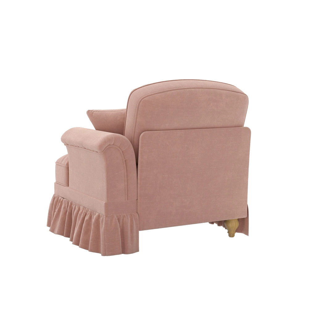 Divano RSF Windsor Chaise Longue ¨C MINIMAL ¨C Velluto Rosa con Cuscini