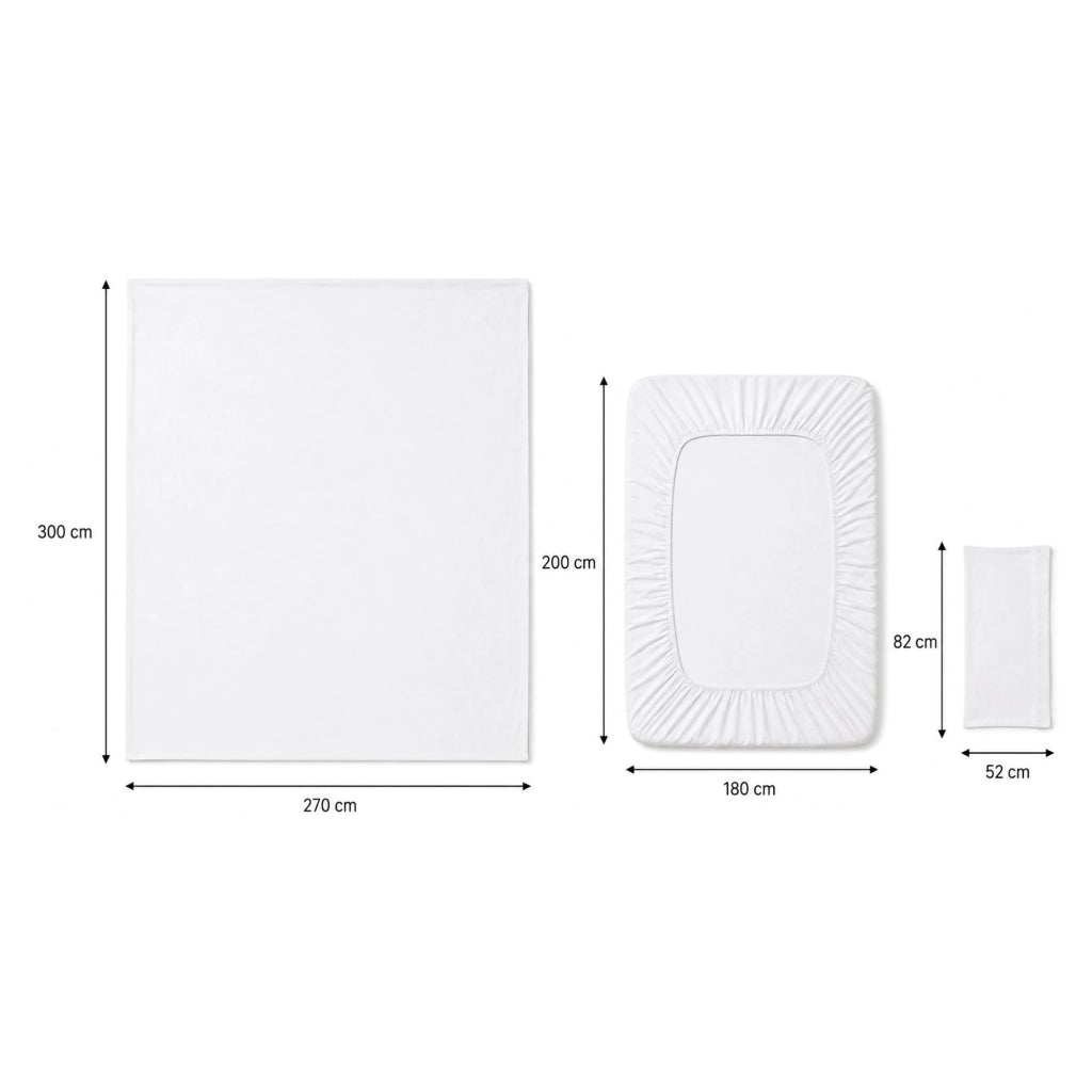 Rosima, set Completo Letto Matrimoniale in Percalle, blu Chiaro
