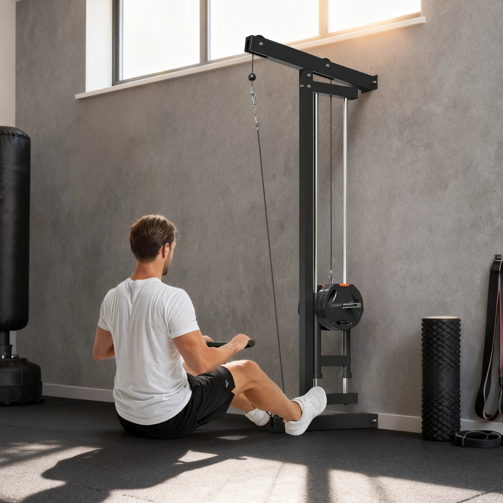 Rowing Machine per Allenamento ¨C Zephmum ¨C Acciaio Nero da Parete