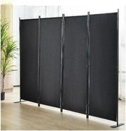 Schermo di Divisone per Camera - Schermo per Cambiare Abito - Nero - 224 cm