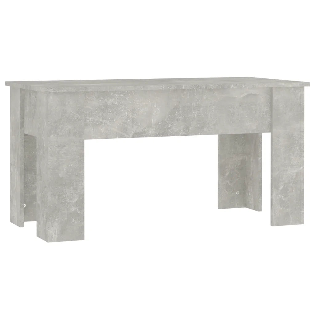 Tavolino Salotto Grigio Cemento 101x49x52 cm Legno Multistrato 809687