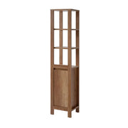 Colonna bagno KALUNA 186 cm – Colore legno di noce – Stile rustico da posizionare