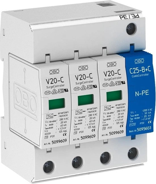 Dispositivo di Protezione contro Sforzi Elettrici V20-C/3+NPE-280