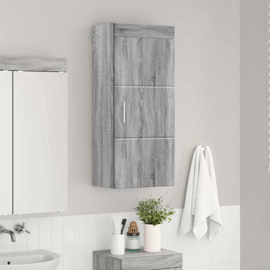 Armadio da bagno a muro TULUM Grigio Sonoma 37 x 24,5 x 86 cm 880337