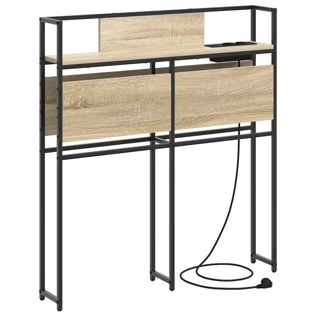 vidaXL Testata contenitore rovere sonoma 100 cm Legno multistrato