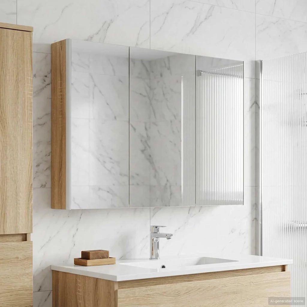 Mobiletto per specchio da bagno Rovere Sonoma