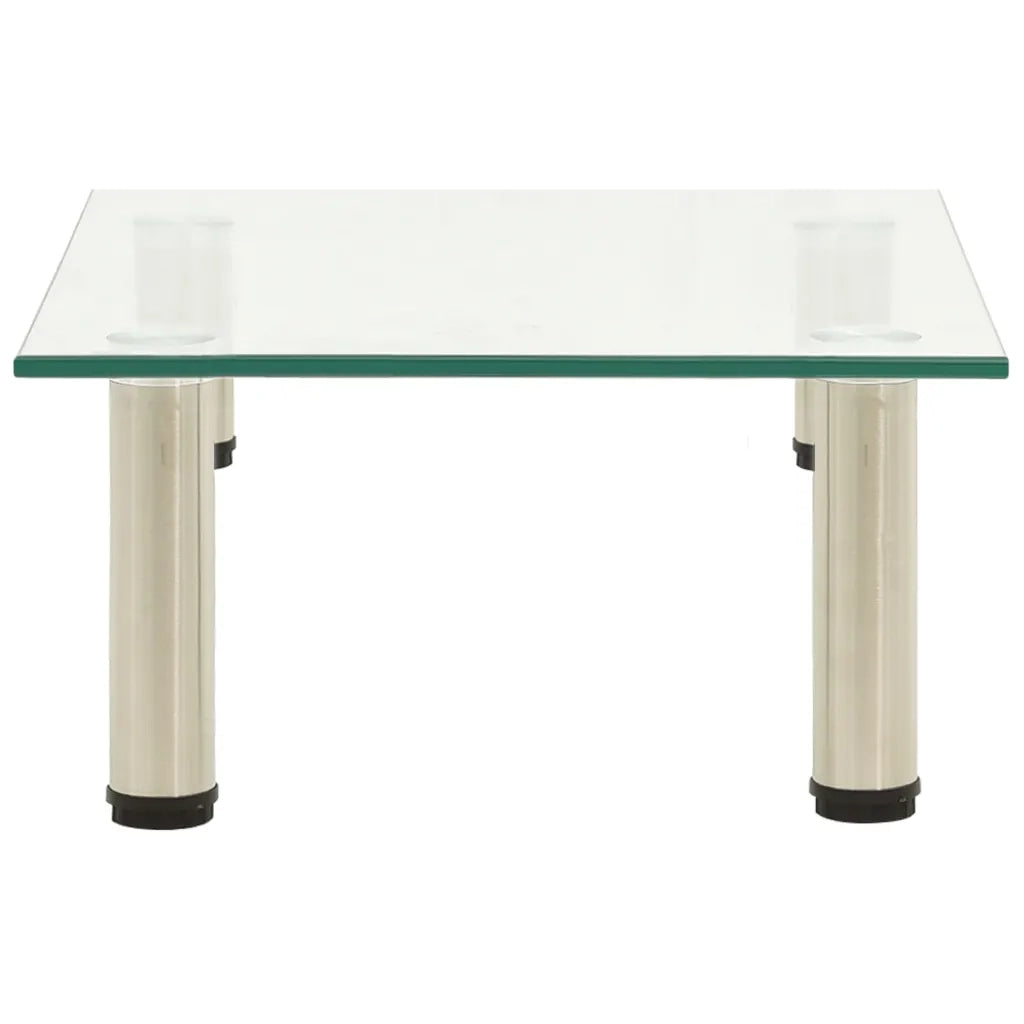 322760 TV Stand Transparent 40x35x17 cm Tempered Glass cod mxl 24832