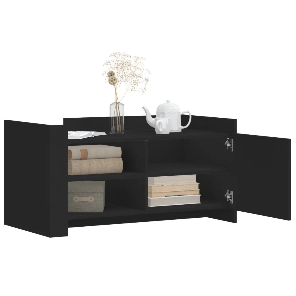 vidaXL Tavolino da Salotto Nero 100x50x50 cm Legno Multistrato