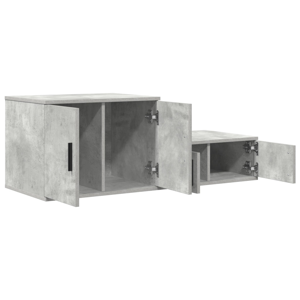 Armadio da Stoccaggio  Grigio Cemento 108x41x40 cm in Legno Ingegnerizzato