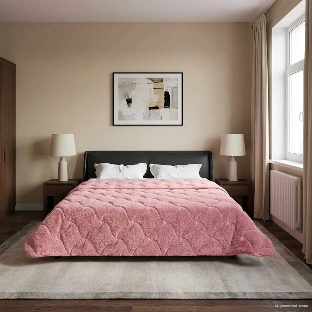Piumone Completo Annuale Trapuntato Rosa 200 x 200 cm 42026268