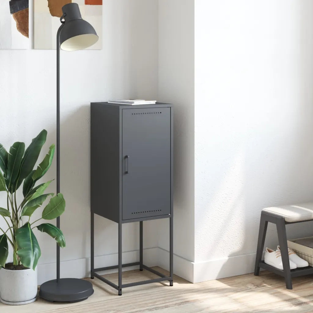 vidaXL Credenza Antracite 36x39x107 cm in Acciaio