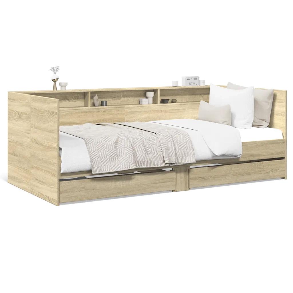 Divano Letto con Cassetti senza Materasso-Sofa Letto-Daybed 90x190 cm 298376