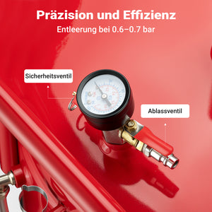 Recuperatore olio esausto 68 litri altezza regolabile 98-157cm Raccoglitore olio esausto