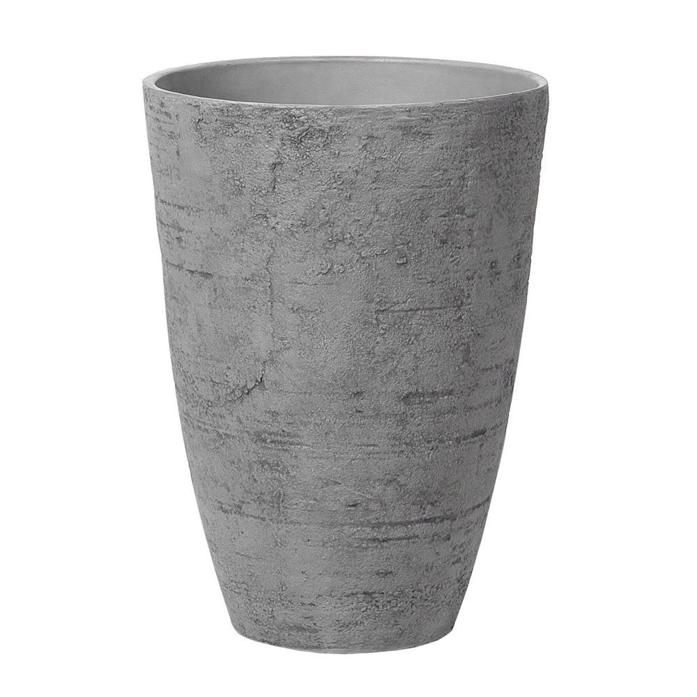 Set di 2 vasi tondi polvere di pietre per interno ed esterno grigio soggiorno balcone giardino