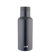 Borraccia in acciaio colorata 450 ml tappo automatico nera