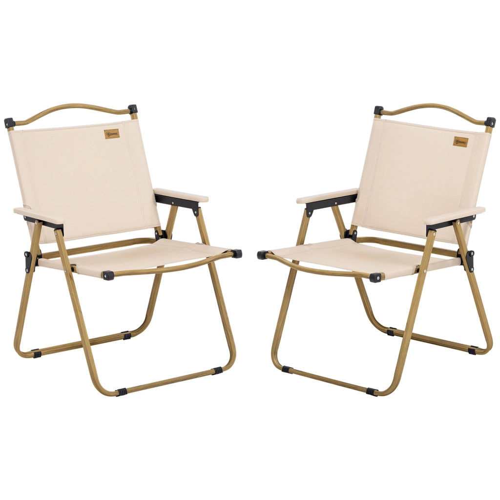 Sedia da giardino pieghevole ¨C zephmum ¨C acciaio, effetto legno, kaki