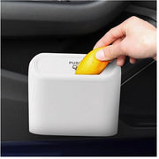 Contenitore per Rifiuti 15,5 * 6,5 * 14 cm - Contenitore per Rifiuti Auto - Contenitore per Rifiuti Idrorepellente - Coperchio con Azionamento a Bilanciere - Pratico e Stiloso - Facile da Montare - Contenitore per Rifiuti