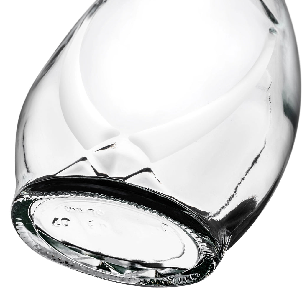 KADAX Icona Bottiglia in vetro da 500 ml (0,5 l) Bottiglie da vino 10 pezzi + tappo di sughero
