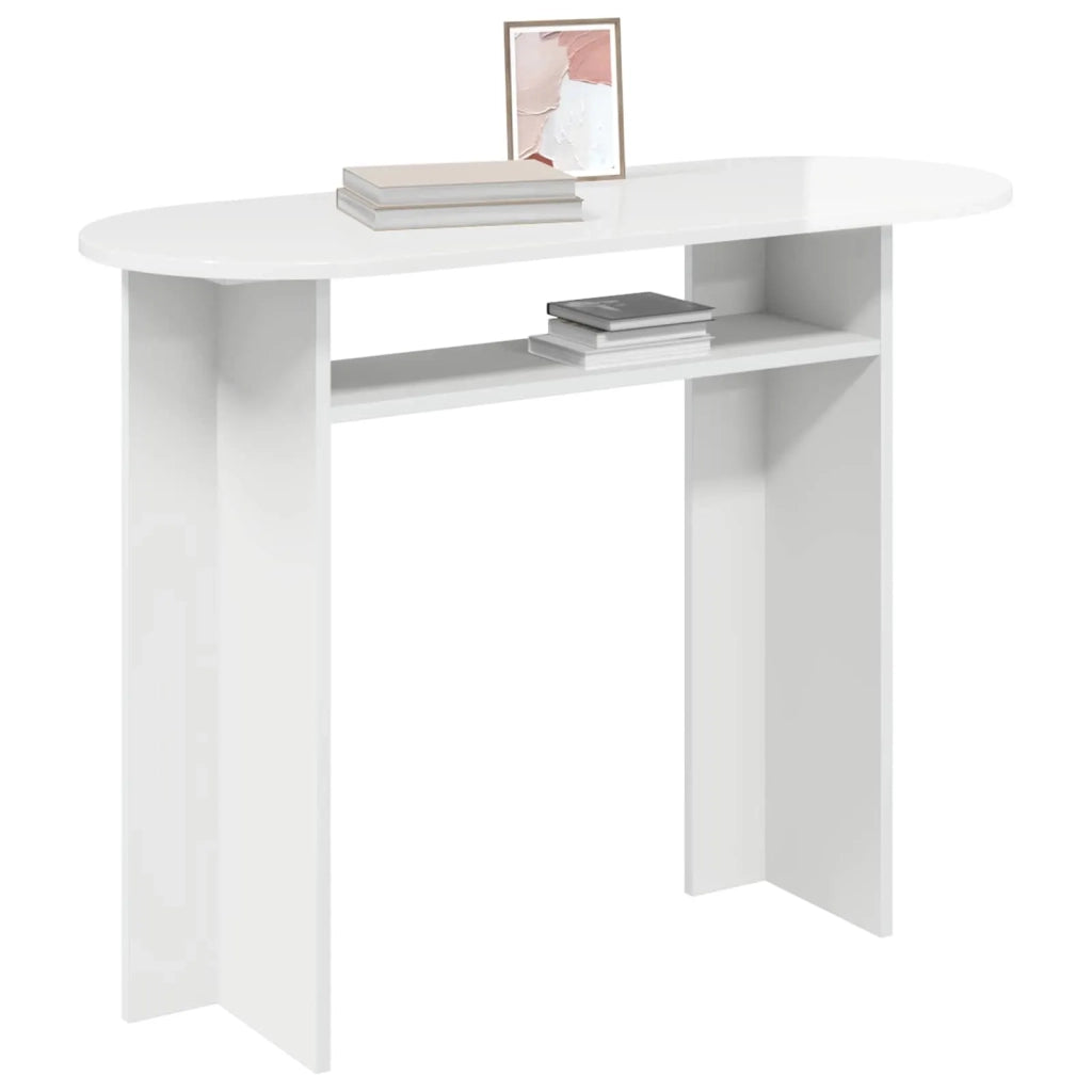 Tavolo consolle Bianco Lucido 100 x 39,5 x 75 cm 8001162