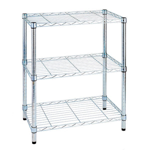 Scaffale in Acciaio Cromato 3 Piani 36X60X75Cm Tosini Light AC1424-3