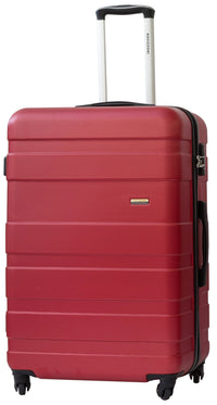 Trolley Valigia Grande Rigida in ABS 4 Ruote TSA Ravizzoni Caronte Rosso