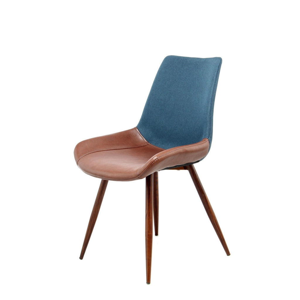 Set di 2 sedie da pranzo Evergreen in ecopelle e legno