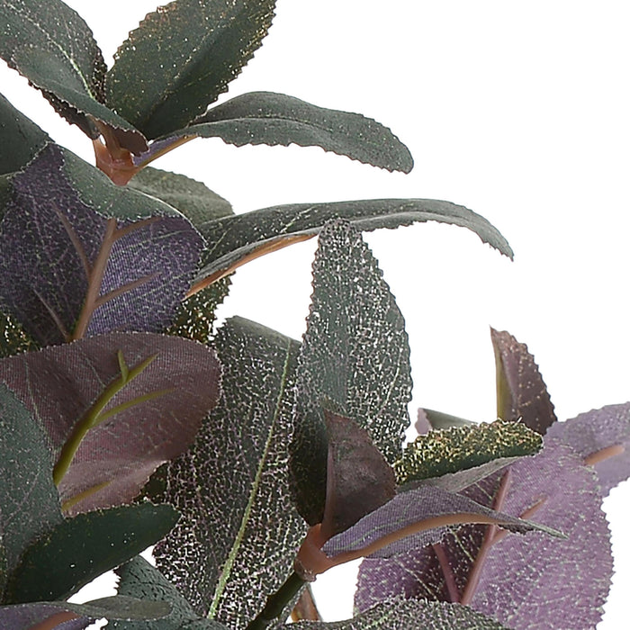 Set 3 Salvia Artificiale a 6 Diramazioni Altezza 38 cm Verde