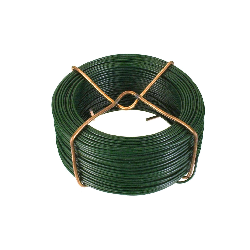 Filo di ferro zincato rivestito PVC verde Ã˜ 1,0 mm. - 60 mt.