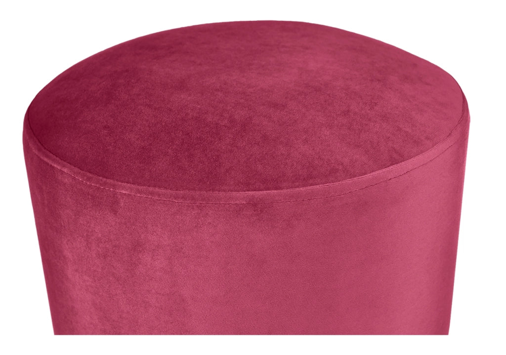 Pouf in velluto bordeaux, poggiapiedi - Zivago - PO21ZIBM
