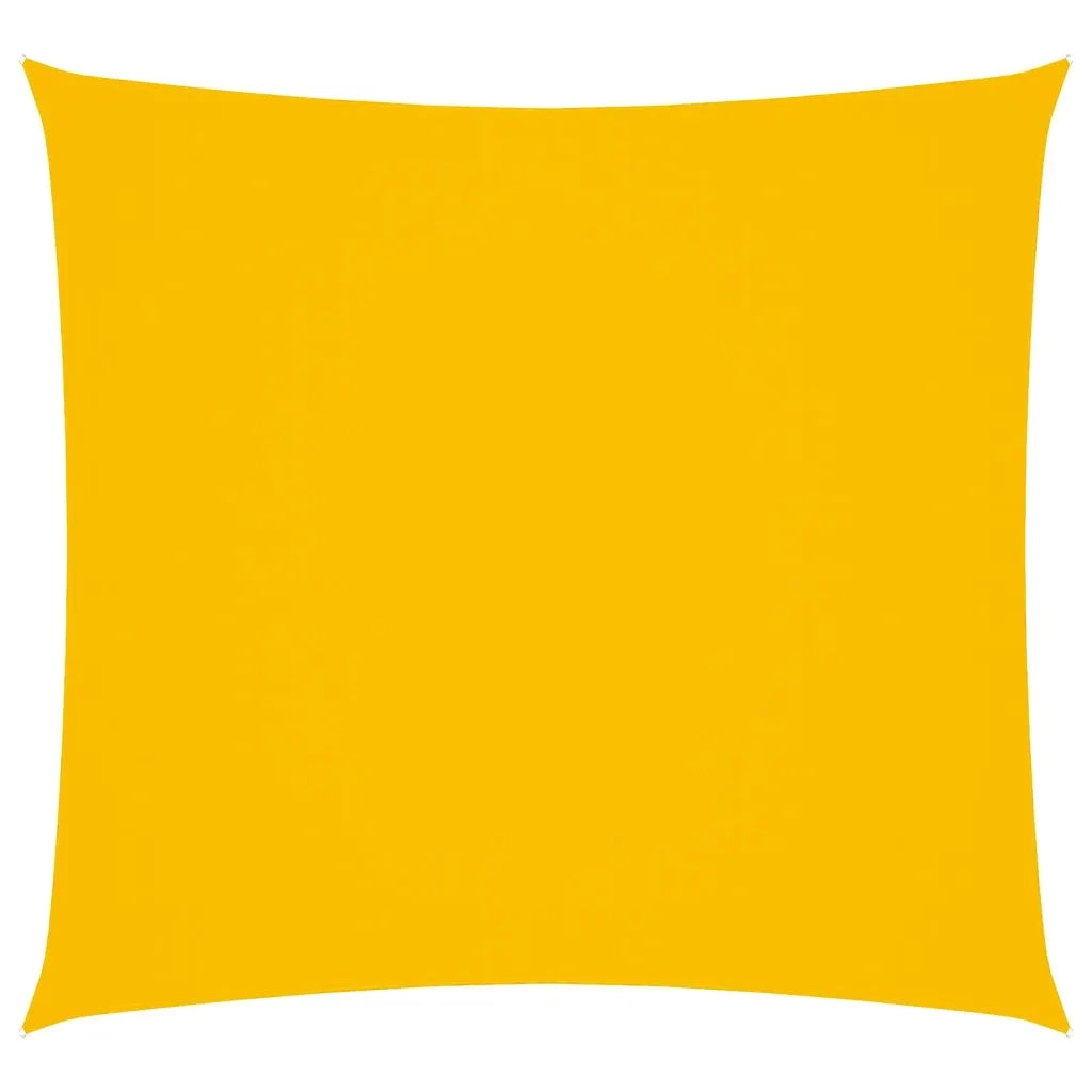 Parasole a Vela in Tela Oxford Quadrato 4,5x4,5 m Giallo