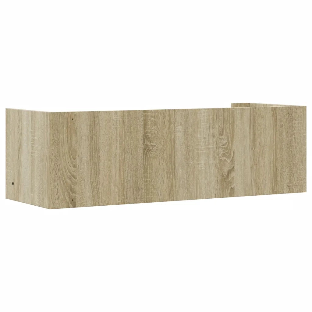 Scaffale a Parete Rovere Sonoma 100x35x30,5cm Legno Multistrato 848460