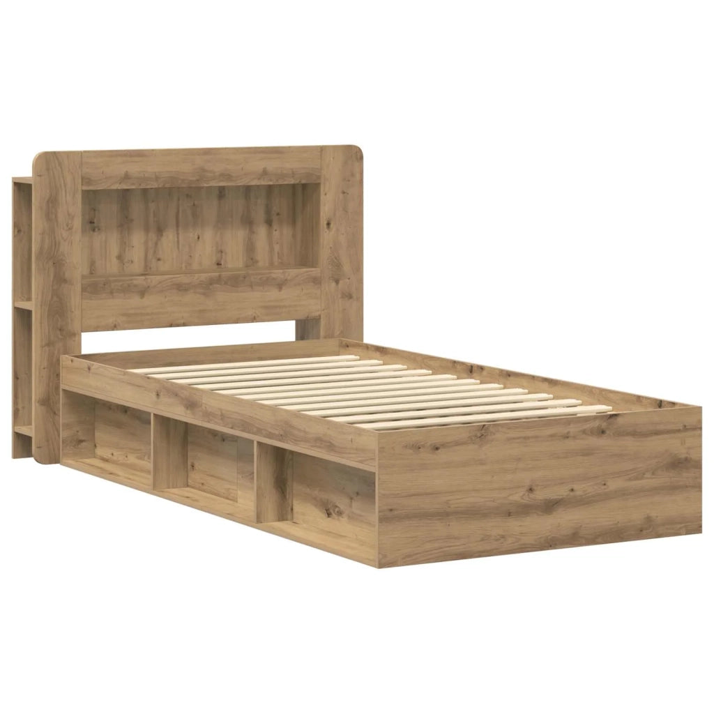 Telaio del letto con storage Rovere Artigianale 75 x 190 cm